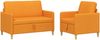 vidaXL Sofa Set mit Stauraum 2 pcs Dunkelgelb Polyester 3429157 Bild 2
