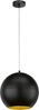 Fischer & Honsel 60763 Pendelleuchte Mylon rund Schwarz Gold E27 30cm Bild 5