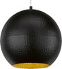 Fischer & Honsel 60763 Pendelleuchte Mylon rund Schwarz Gold E27 30cm Bild 2