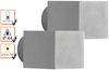2er-Set Wandleuchten SQUARE grau, Up-/Down-Light, GU9, Höhe 9 cm, IP44 Bild 3