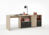 FMD Möbel - LEXO/LEX - Schreibtisch - melaminharzbeschichtete Spanplatte - Eiche Nb - 135,7 x 74,2 x 135,7cm Bild 2