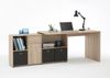 FMD Möbel - LEXO/LEX - Schreibtisch - melaminharzbeschichtete Spanplatte - Eiche Nb - 135,7 x 74,2 x 135,7cm Bild 3