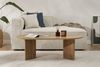 Stylish Oak Coffee Table, 119 x 60 x 40 cm | 100% Melamine Coated Particle Board, 18 mm Thick | Perfect for Modern Living Rooms & Cozy Spaces Bild 3