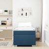 vidaXL Bettrahmen mit Matratze Blau 90 x 200 cm Stoff 3399165 Bild 3
