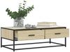 vidaXL Couchtisch Sonoma-Eiche 100x50x35 cm Holzwerkstoff und Metall 848780 Bild 4
