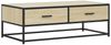 vidaXL Couchtisch Sonoma-Eiche 100x50x35 cm Holzwerkstoff und Metall 848780 Bild 2