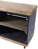 Kistenkolli Altes Land Allzweckkiste Sitzbank schwarz Sitzfläche Holzplanken Palisander mit Mittelbrett (Spar-Set, 1er Set) Bild 4
