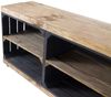 Kistenkolli Altes Land Allzweckkiste Sitzbank schwarz Sitzfläche Holzplanken Palisander mit Mittelbrett (Spar-Set, 1er Set) Bild 3