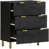 vidaXL Sideboards 2 Stk. Schwarz 60x33x75 cm Holzwerkstoff 3309992 Bild 3
