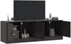 vidaXL TV-Schränke 2 Stk. Schwarz 67x39x44 cm Stahl 841632 Bild 3