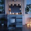 Schminktisch Sherry Weiß 90 cm mit LED Beleuchtung und Hocker Vicco Bild 5