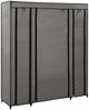 vidaXL Stoffschrank mit Fächern Kleiderstangen Grau 150x45x176cm 282436 Bild 4