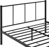 en.casa 'Laos' Metallbett, Einzelbett 120x200 cm, Schwarz, mit Lattenrost Bild 5