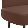 vidaXL Gepolsterte Bank mit Rückenlehne Braun 110 x 60 x 76 cm 42040800 Bild 5