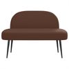 vidaXL Gepolsterte Bank mit Rückenlehne Braun 110 x 60 x 76 cm 42040800 Bild 3