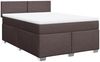 vidaXL Boxspringbett mit Matratze Dunkelbraun 160x200 cm Stoff 3288235 Bild 3