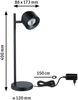 Paulmann 79777 LED Tischleuchte Puric Pane 40cm 2700K Schwarz dimmbar Bild 2