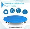Monzana Trampolin Abdeckung reißfest UV-beständig Wetterschutzplane Trampolinschutz Abdeckplane Regenabdeckung 183cm - blau Bild 3