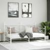 vidaXL Tagesbett Ausziehbar ohne Matratze Weiß 100x190 cm Stahl 4104690 Bild 4