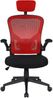 Bürostuhl Ergonomisch Drehstuhl Schreibtischstuhl Mesh Netzstoff office Stuhl Schwarz / Rot mit Kopfstütze Bild 2