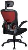 Bürostuhl Ergonomisch Drehstuhl Schreibtischstuhl Mesh Netzstoff office Stuhl Schwarz / Rot mit Kopfstütze Bild 5