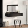 vidaXL Schminktisch mit Spiegel Schwarz 100 x 40 x 70 cm Holzwerkstoff 865209 Bild 4