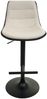 2er-Set Barhocker HWC-L85, Barstuhl Tresenhocker Drehhocker, höhenverstellbar mit Lehne Kunstleder ~ creme-beige Bild 5