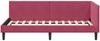 vidaXL Eckbettgestell mit Kopfteil Weinrot 90 cm x 200 cm Samt 42016230 Bild 5