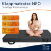 Klappmatratze 90x200x15 cm mit Tasche Grau Bild 3