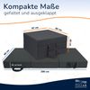 Klappmatratze 90x200x15 cm mit Tasche Grau Bild 2