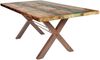 TABLES&CO Tisch 220x100 Altholz Bunt Eisen Braun Bild 3
