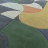 Teppich 100% Wolle Handgearbeitet | Wohnteppich Flordichte 3000g/m² | Bodenbelag Pflegeleicht | Retro Muster | Dunkelblau 120x170cm | Hull-Beverley von Kadima Design Bild 5
