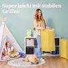 HENNEZ Wäschekorb "Katy" aus Filz schmal und zusammenklappbar, 80l, Wäschesack Groß für Schmutzwäsche Wäschetonne Wäschetasche Bild 5