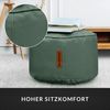 Green Bean® Sitzhocker aus Kunstleder - Pouf mit EPS Perlen Füllung - 43 x 30 cm - perfekte Ergänzung zum Sitzsack - Taubenblau Bild 5
