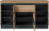 Sideboard >CORTE< in Coast Evoke Eiche Dekor/Kosmos Grau - 160,8x92,5x45cm (BxHxT) Bild 2