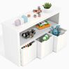 Homfa Kinderregal, Spielzeugtruhe Bücherregal 3 Schubladen mit Rollen 102 x 33 x 61,5 Bild 5