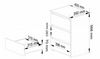 Home Collective Kommode 40 cm breit Holz Highboard Sideboard für Flur Schlafzimmer Wohnzimmer (Mehrzweckschrank Schrank schmal Kommode Schlafzimmer mit Schubladen), Kinderzimmer Organizer, 57 cm hoch mit 3 Schubladen sonoma Eiche-weiß Bild 2