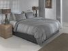 Zo! Home Flanell Bettwäsche 155x220 Flanella di Lino Dark Grey uni Melange grau Bild 2