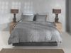 Zo! Home Flanell Bettwäsche 155x220 Flanella di Lino Dark Grey uni Melange grau Bild 3