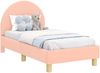 vidaXL Kinderbettgestell mit Kopfteil Rosa 70 x 140 cm Schafstoff 42011025 Bild 2