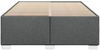 Bettgestell ohne Matratze, ohne Kopfteil, Stoff, Dunkelgrau, 140x190 cm Bild 4