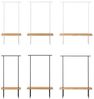 Garderobe Eiche 01 L 150 x 40 x 190 schwarz Bild 4