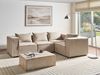 Modul Ecksofa 4-Sitzer AXEBO linksseitig Beige Bouclé Bild 3