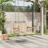 vidaXL Hängesessel Beige 63x62x40 cm Poly Rattan 368172 Bild 3