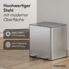 STEELSØN 'Gloas' Mülleimer, 2x15L, silber, Edelstahl, Mülltrennsystem mit 2 Fächern, inkl. Softclose-Deckel und Geruchsfilter Bild 3