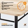 CASARIA® Esstisch mit 4 Stühlen Holz Eiche hell Bild 4