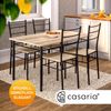 CASARIA® Esstisch mit 4 Stühlen Holz Eiche hell Bild 2