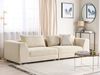 3-Sitzer Sofa sandbeige mit Kissen LERMON Bild 3