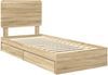 vidaXL Aufbewahrungsbett Sonoma-Eiche 75 x 190 cm Holzwerkstoff 3412737 Bild 4