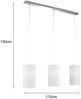 Fischer & Honsel 60582 Pendelleuchte Thor 3-flammig Chromfarben Weiss mit Dekor E27 Bild 3